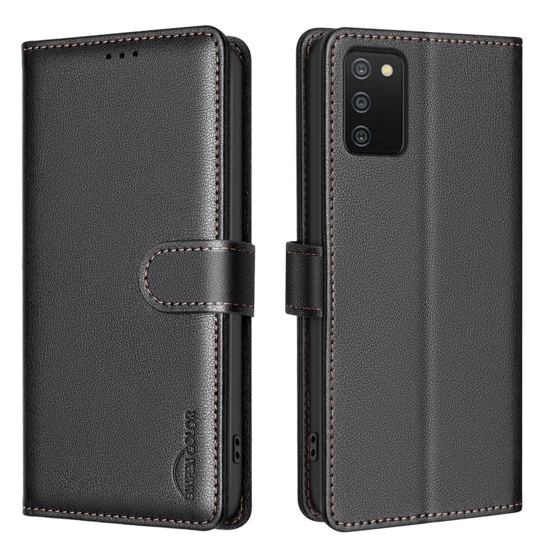 ЧехолкнижкадляSamsungGalaxyA03S/A02S/СамсунгГалаксиA03S/A02S/защитный,ввидебумажникаБлокировкаRFID
