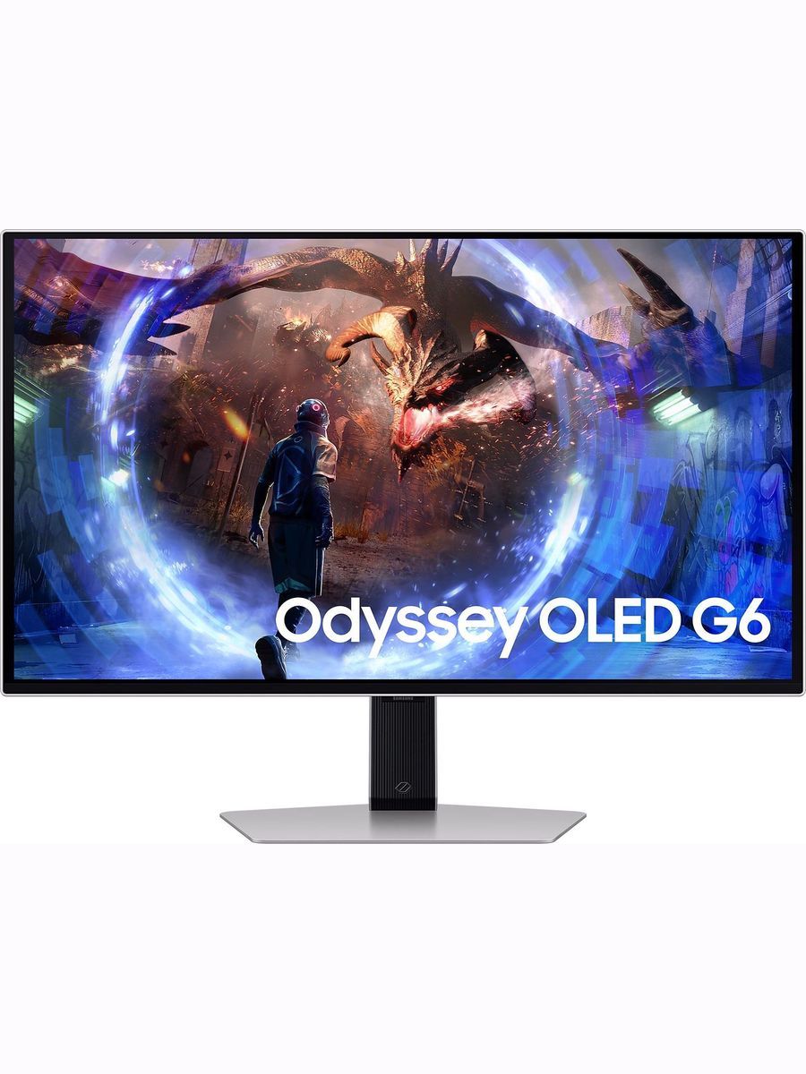 Samsung27"МониторOdysseyOLEDG6LS27DG612SIXCI,OLED,2560x14402K,240Гц,серебристый.Уцененныйтовар