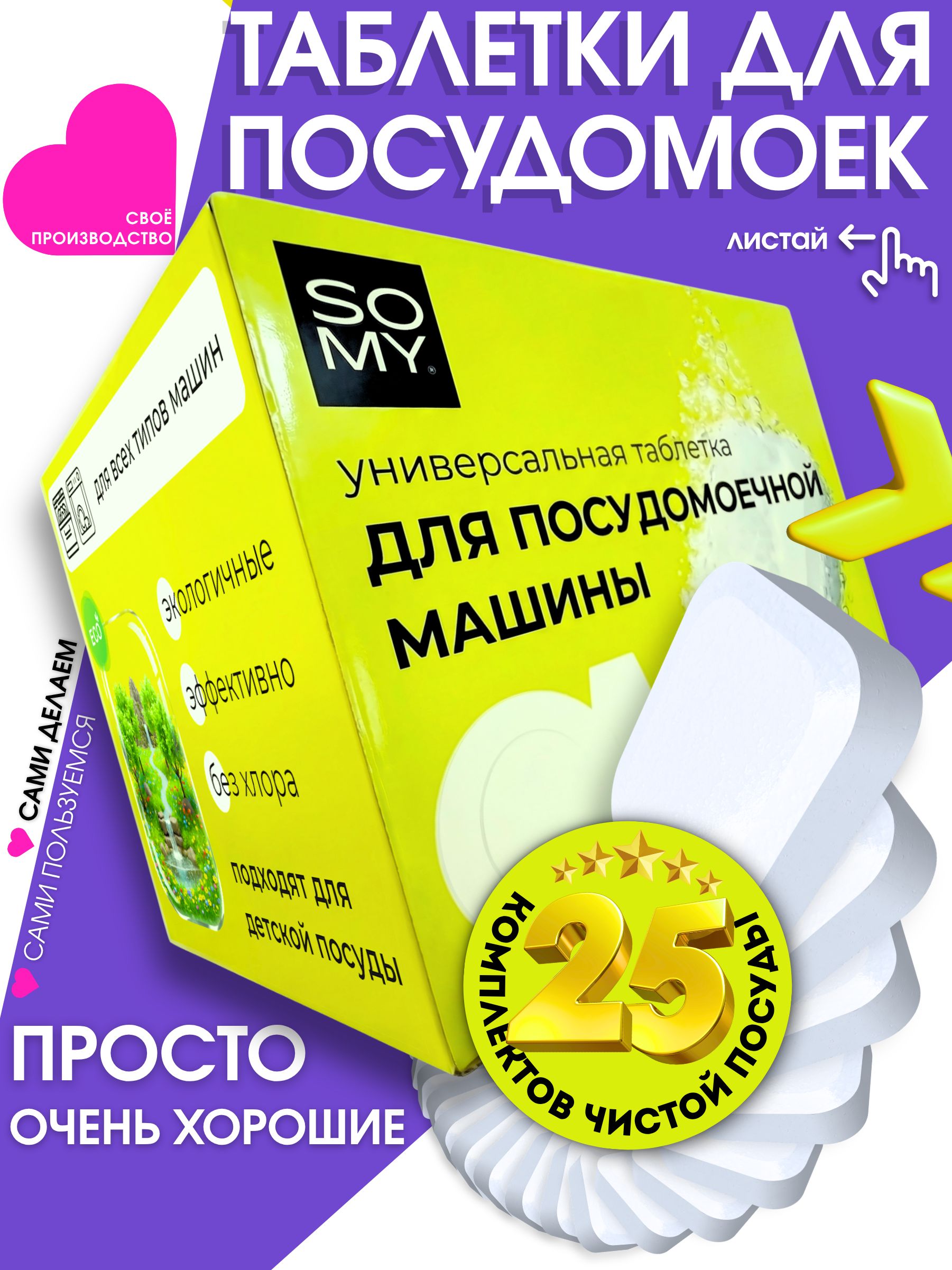 ТаблеткидляпосудомоечноймашиныСоуМайкомплексВСЁв1капсуледляПММ