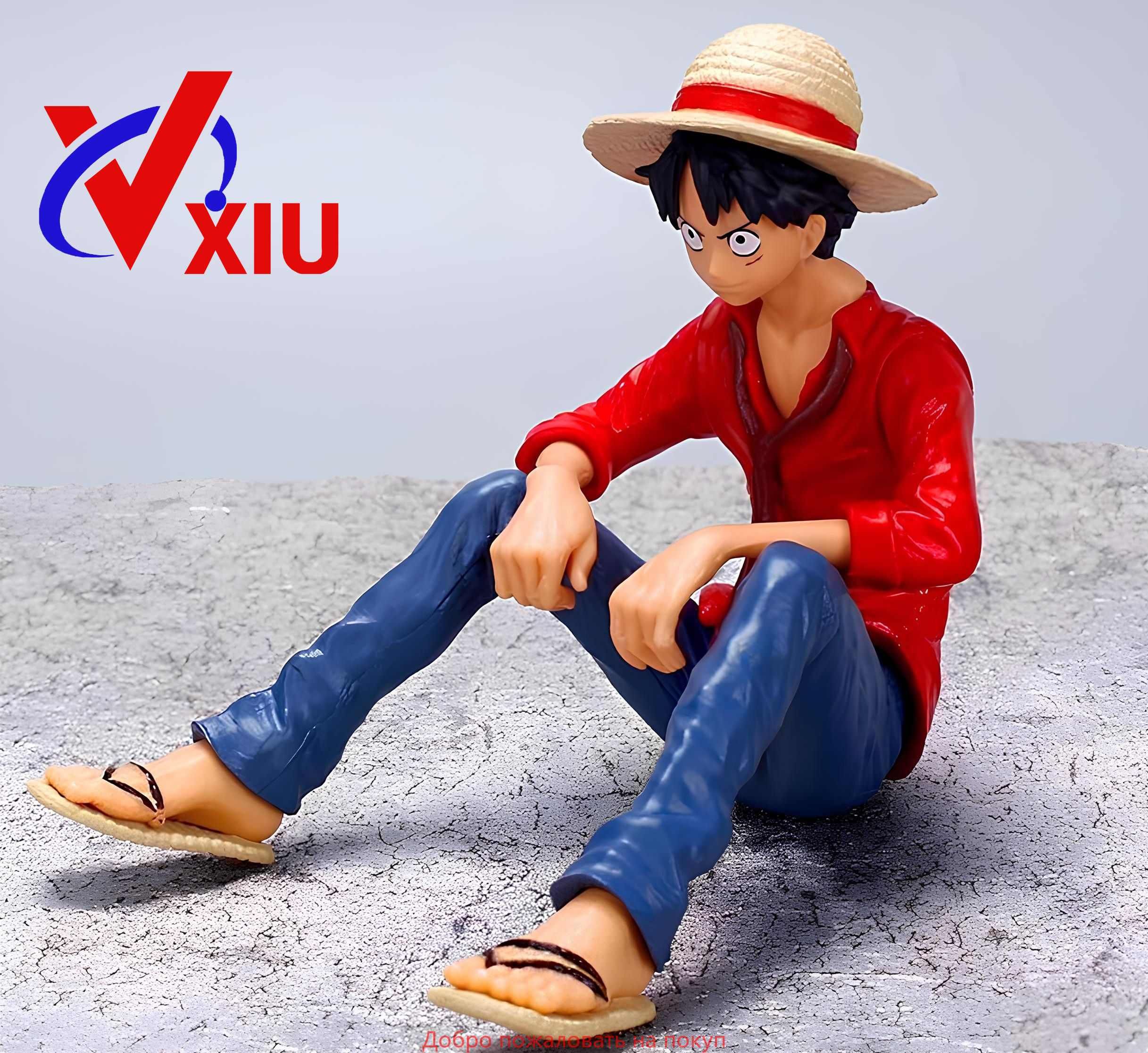 ФигуркаАнимеВанПисЛуффи/Маленькаяскульптураигрушка,OnePiece(12см,пакет)