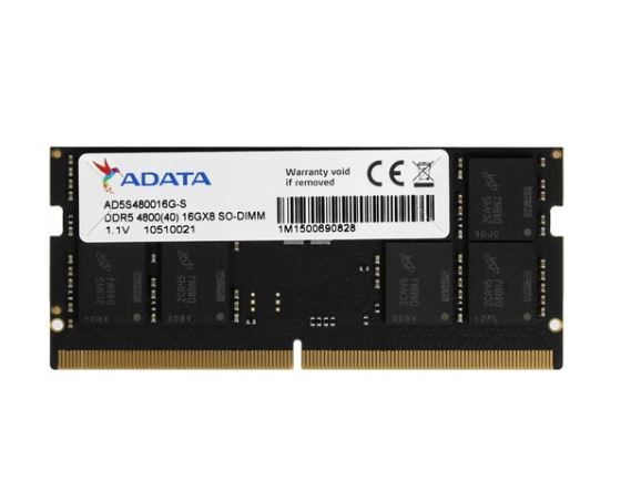 ADATAОперативнаяпамятьМодульоперативнойпамятиSODIMMDDR5ADATAAD5S480016G-S16Гб4800MHz1x16ГБ(AD5S480016G-S)
