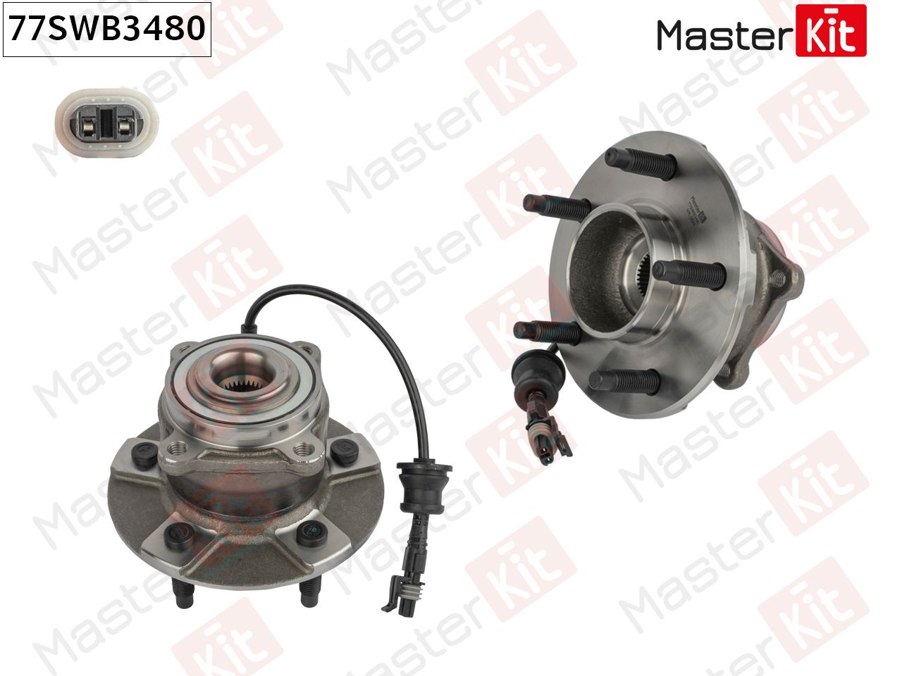 Ступицавсборесподшипникомзадний.ChevroletEQUINOX/OpelANTARAL072003-MasterKit77SWB3480