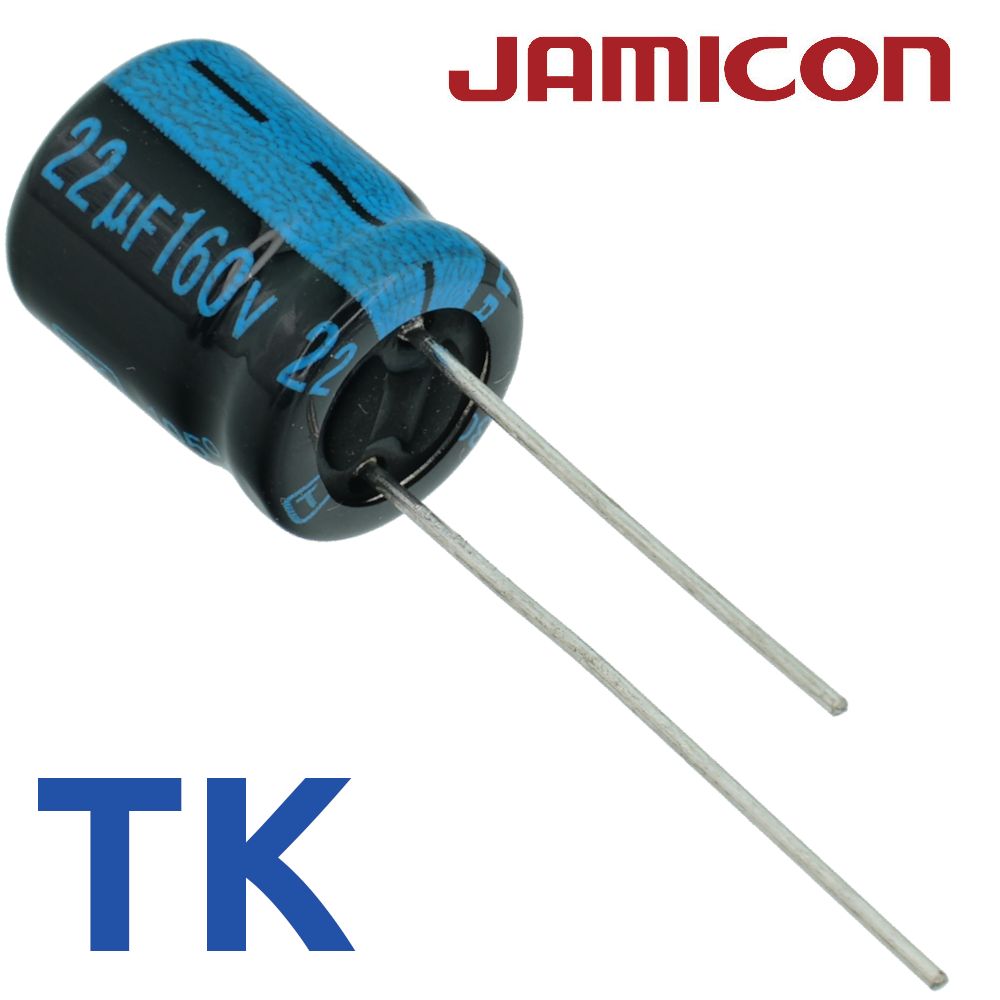 22мкФ160В/TK/10x12,5/105С/конденсаторэлектролитический(4шт)
