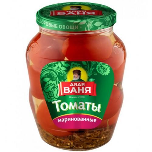 ТоматыДядяВанямаринованные,красныеибурые,680г